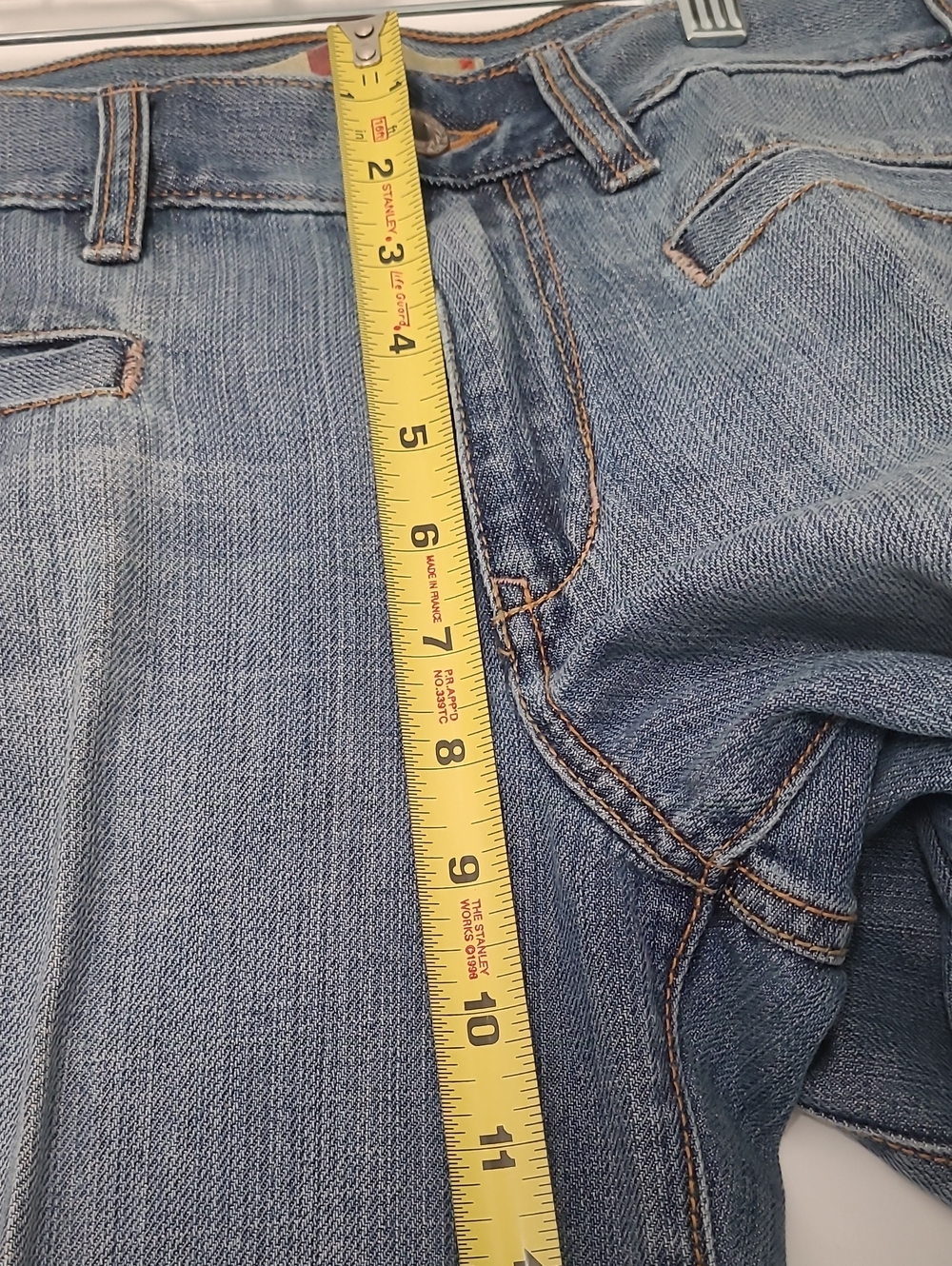 Old Navy Light Blue Capris Wide Leg Jeans---Waist 34 Mid-Rise - Picture 11 of 11